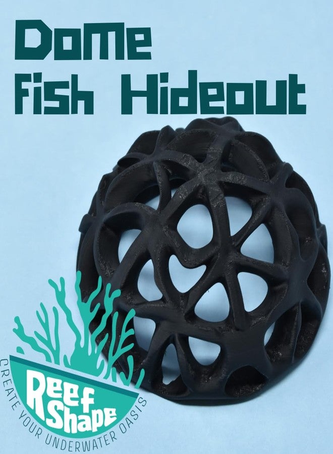 Chatelet REEFSHAPE - Dome Fish or Shrimp Aquarium Hideout | Aquarium Reef Decor & Viewing Dome | Made in USA (Small, Black) - Image 2